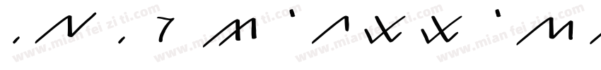 ULU 7 SEGMmENT Regular字体转换